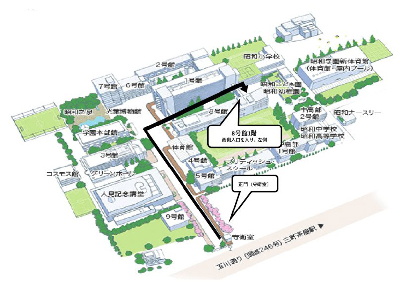 昭和女子大学 現代ビジネス研究所 アクセスマップ