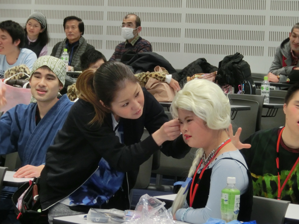 ヘアメイク中その2