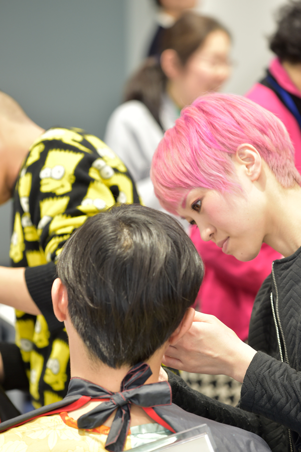 ヘアメイク中その１